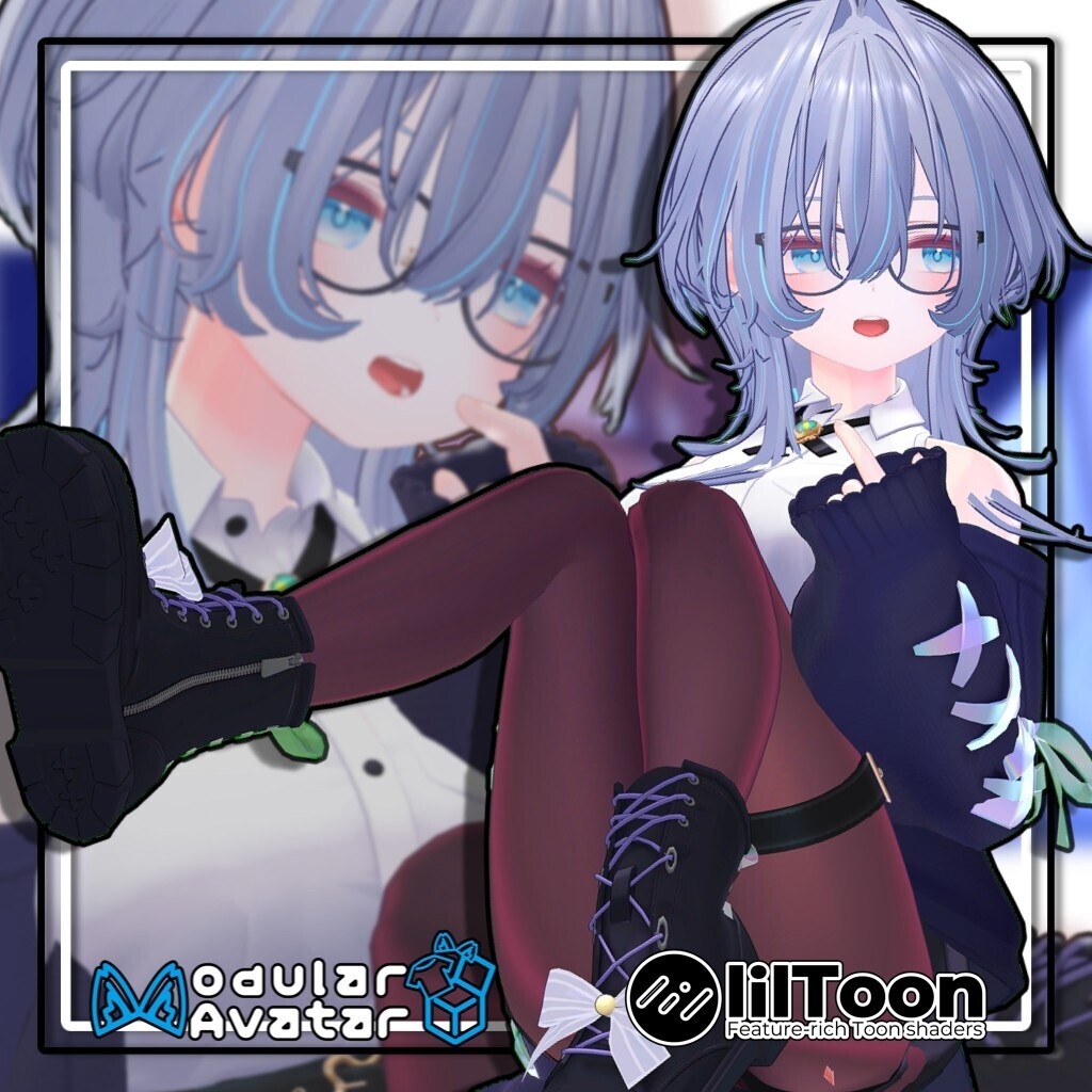 【20アバター対応】インテークウルフ/InterkWolf【髪型】