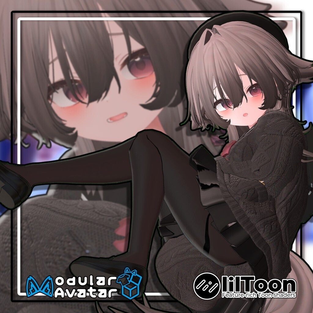 【20アバター対応】インテークウルフ/InterkWolf【髪型】