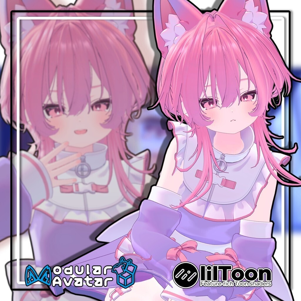 【20アバター対応】インテークウルフ/InterkWolf【髪型】