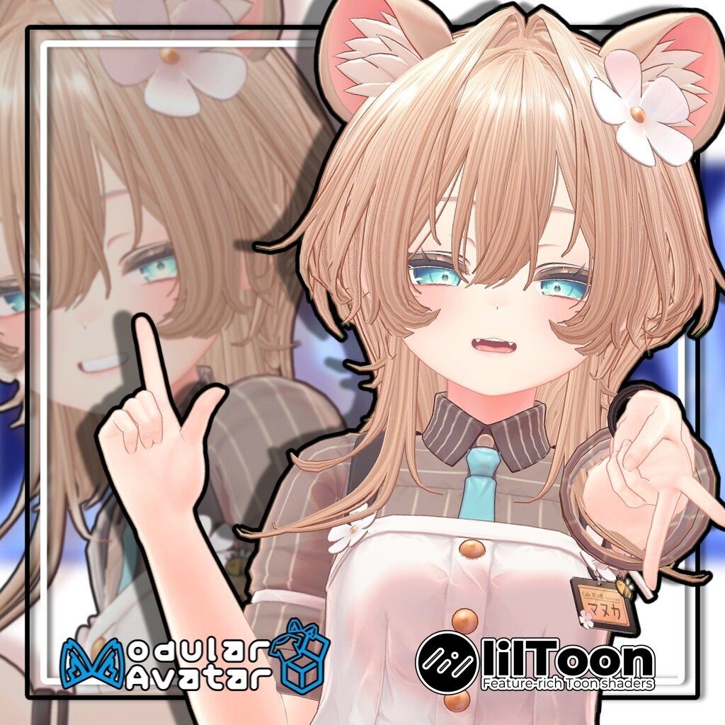 【20アバター対応】インテークウルフ/InterkWolf【髪型】
