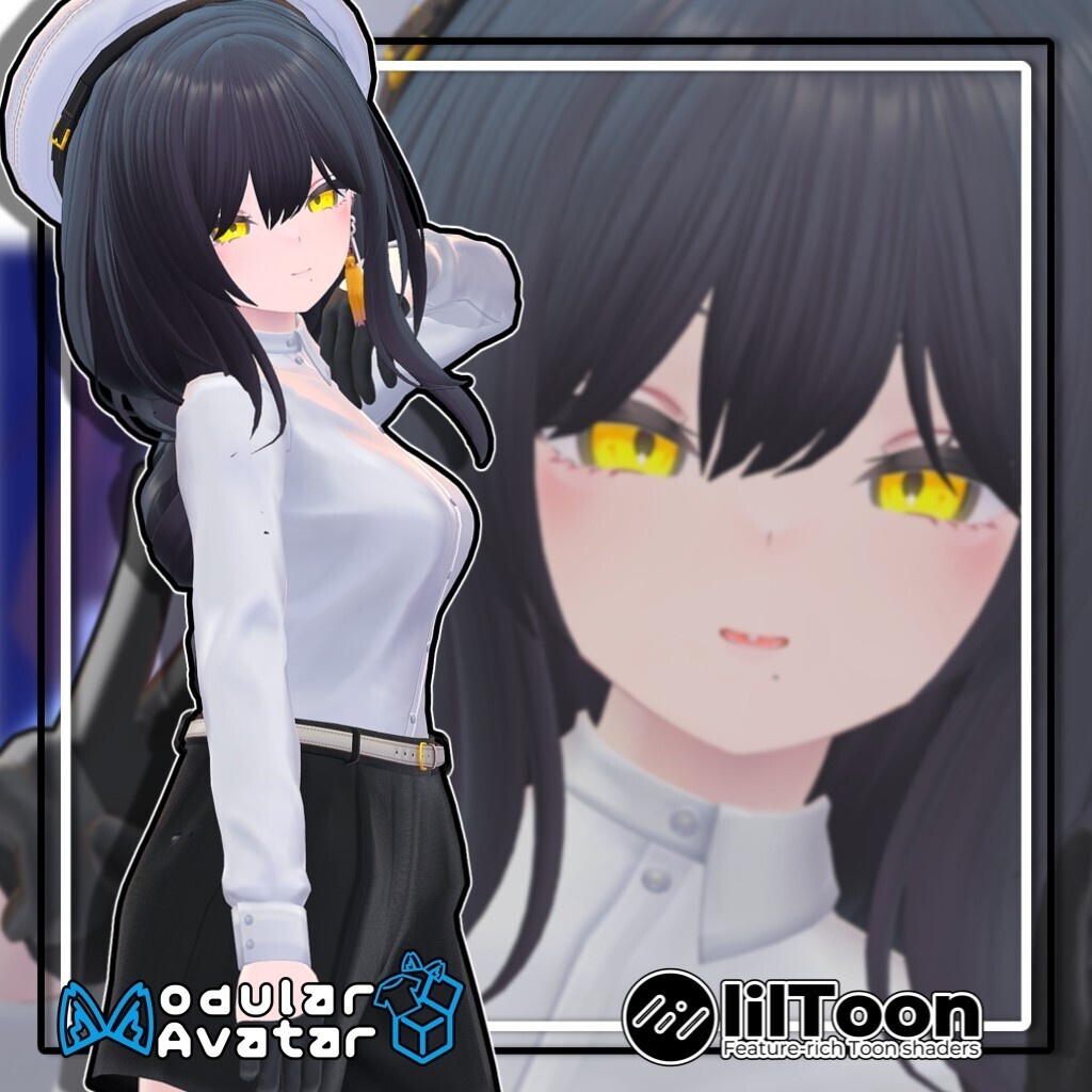 【13アバター対応】ボリュームロングお下げ/Volume_Long【髪型】