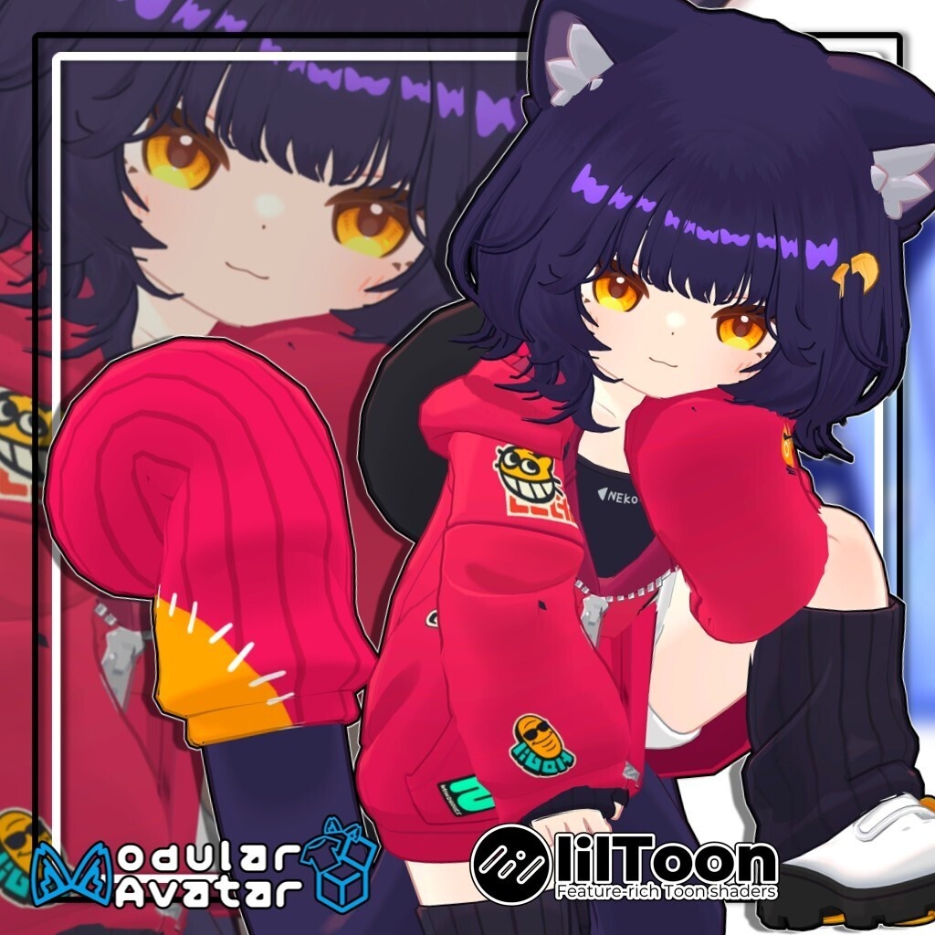 【複数アバター対応】ふわもこくびれボブ/Fluffy Soft Bob Hair【髪型】