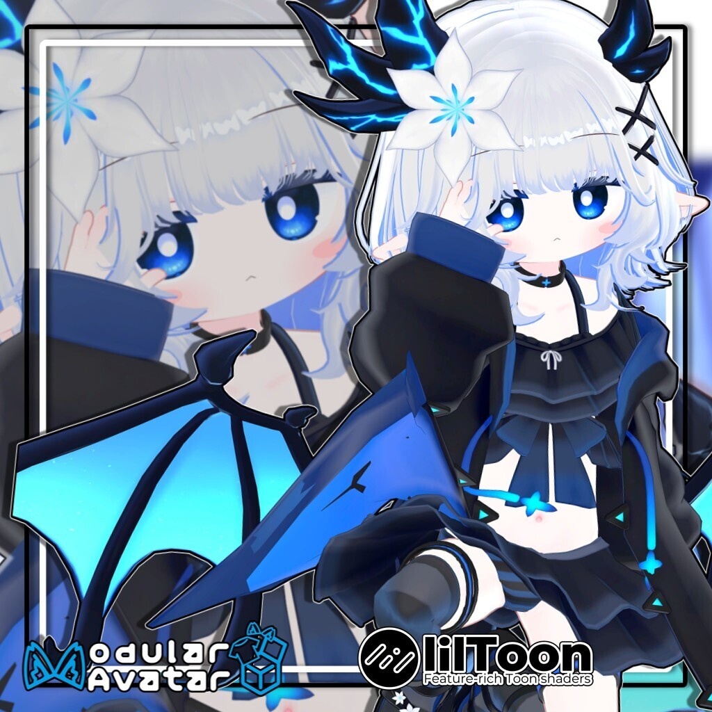 【複数アバター対応】ふわもこくびれボブ/Fluffy Soft Bob Hair【髪型】
