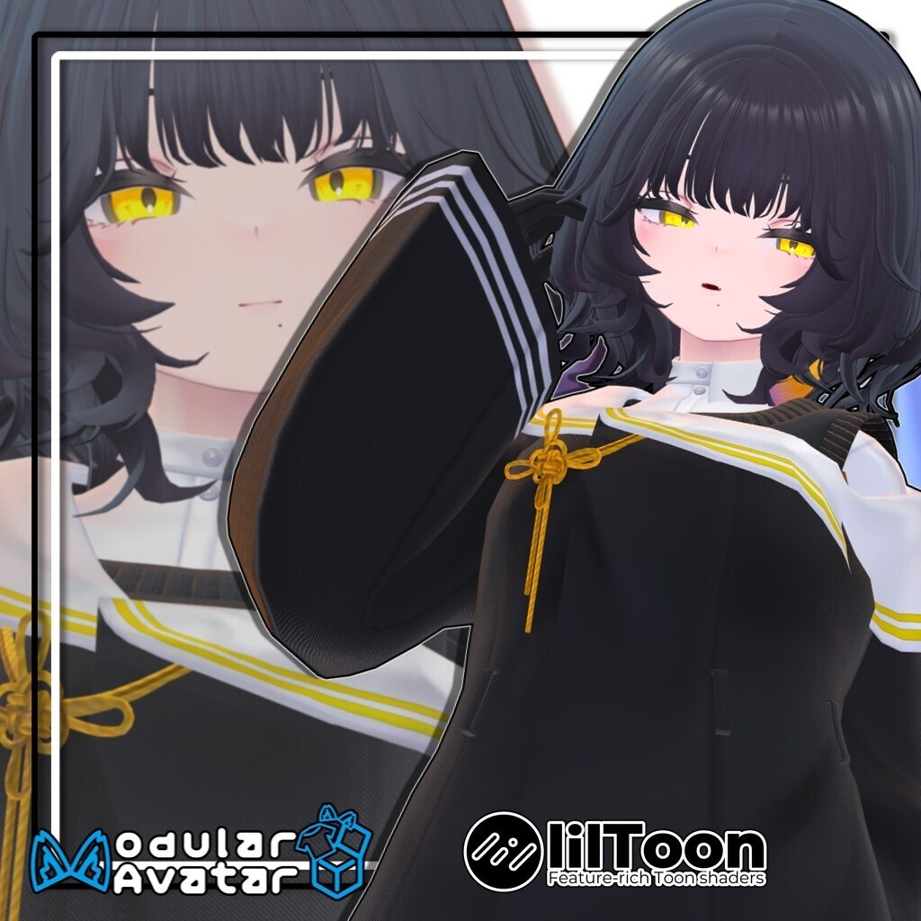 【複数アバター対応】ふわもこくびれボブ/Fluffy Soft Bob Hair【髪型】