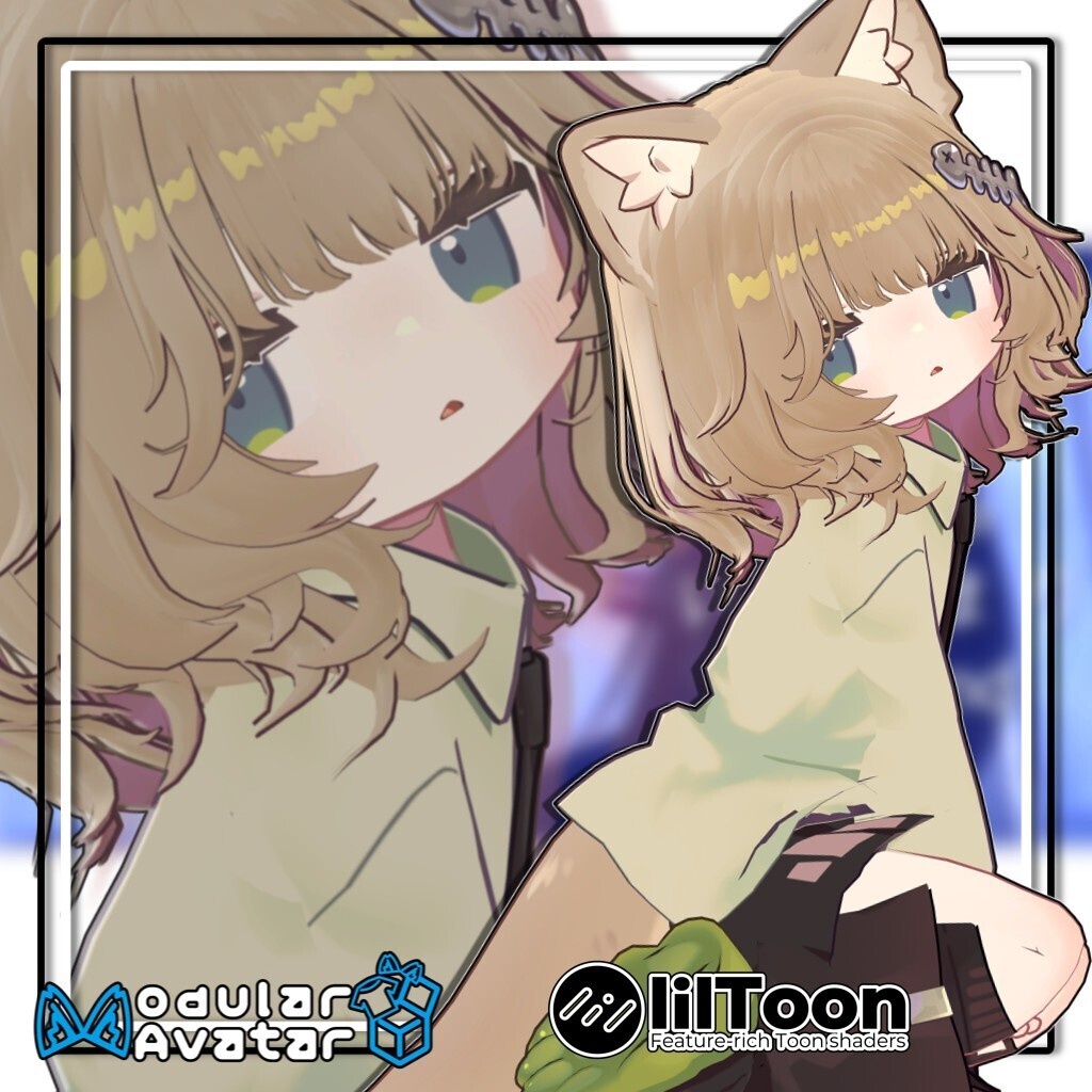 【複数アバター対応】ふわもこくびれボブ/Fluffy Soft Bob Hair【髪型】