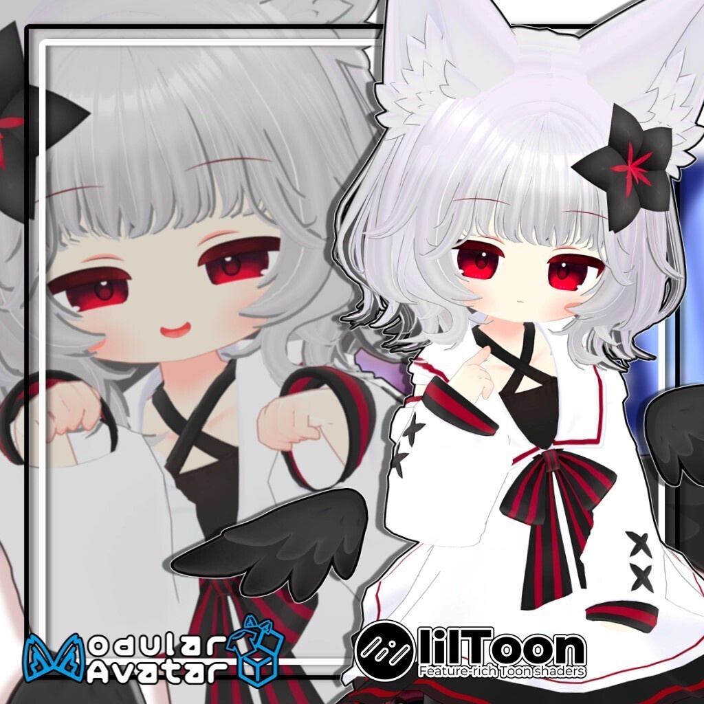 【複数アバター対応】ふわもこくびれボブ/Fluffy Soft Bob Hair【髪型】
