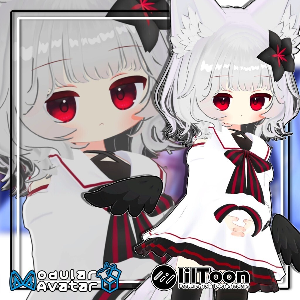 【複数アバター対応】ふわもこくびれボブ/Fluffy Soft Bob Hair【髪型】