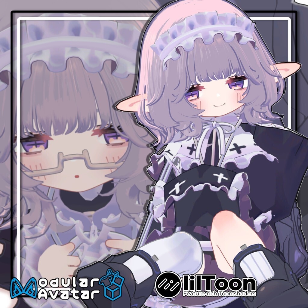 【複数アバター対応】ふわもこくびれボブ/Fluffy Soft Bob Hair【髪型】
