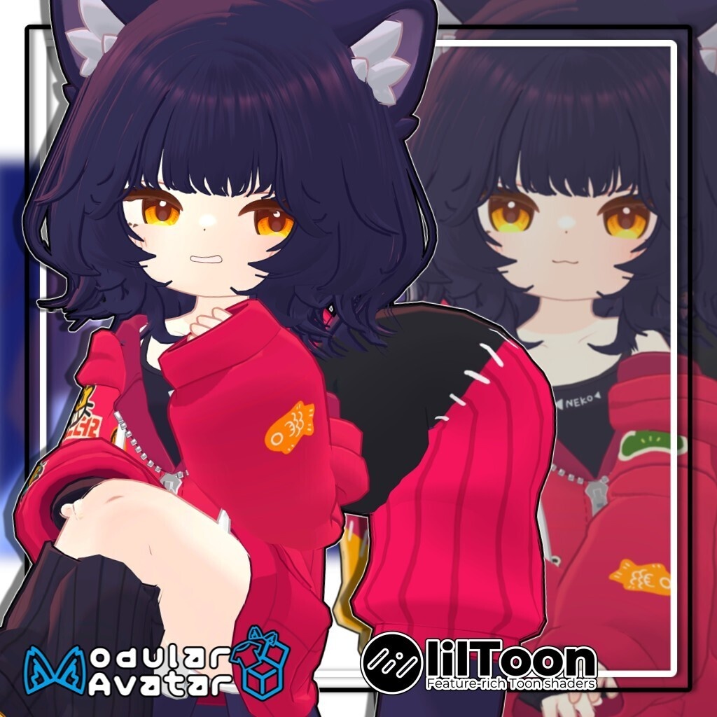【複数アバター対応】ふわもこくびれボブ/Fluffy Soft Bob Hair【髪型】