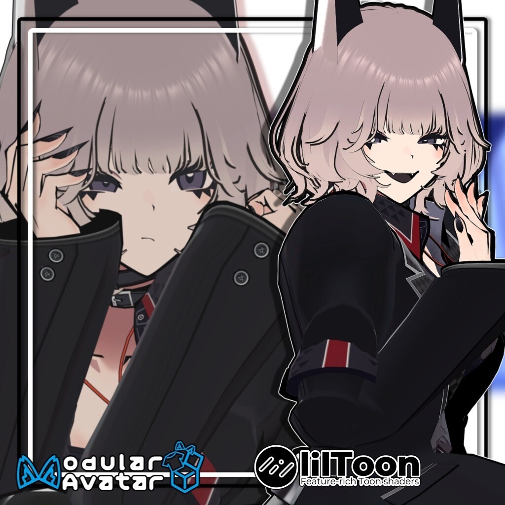 【複数アバター対応】ふわもこくびれボブ/Fluffy Soft Bob Hair【髪型】