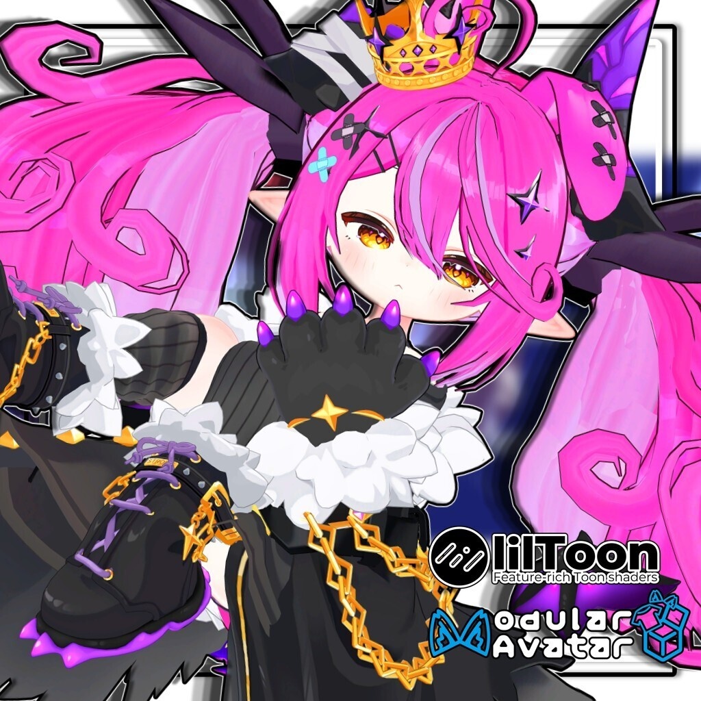 【複数アバター対応】最強無敵☆ふんわりツインラビット【髪型】