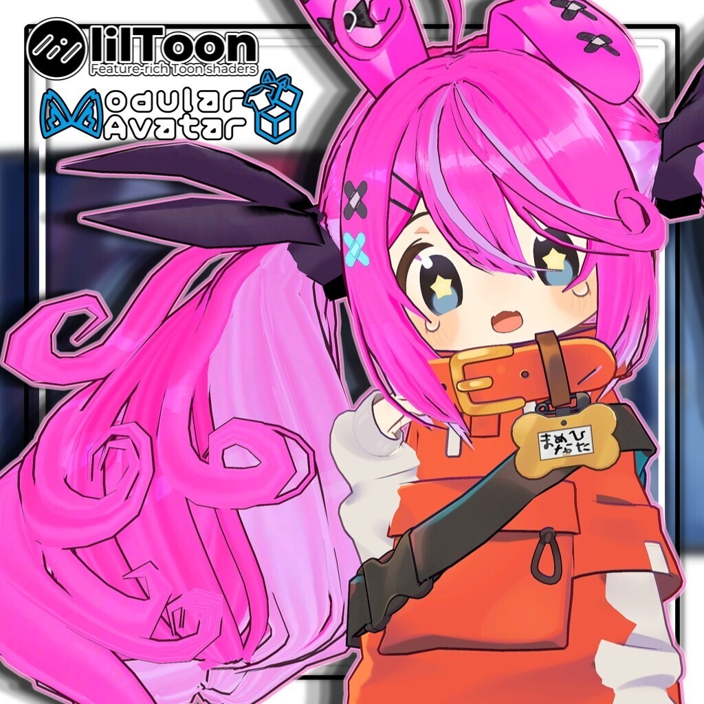 【複数アバター対応】最強無敵☆ふんわりツインラビット【髪型】