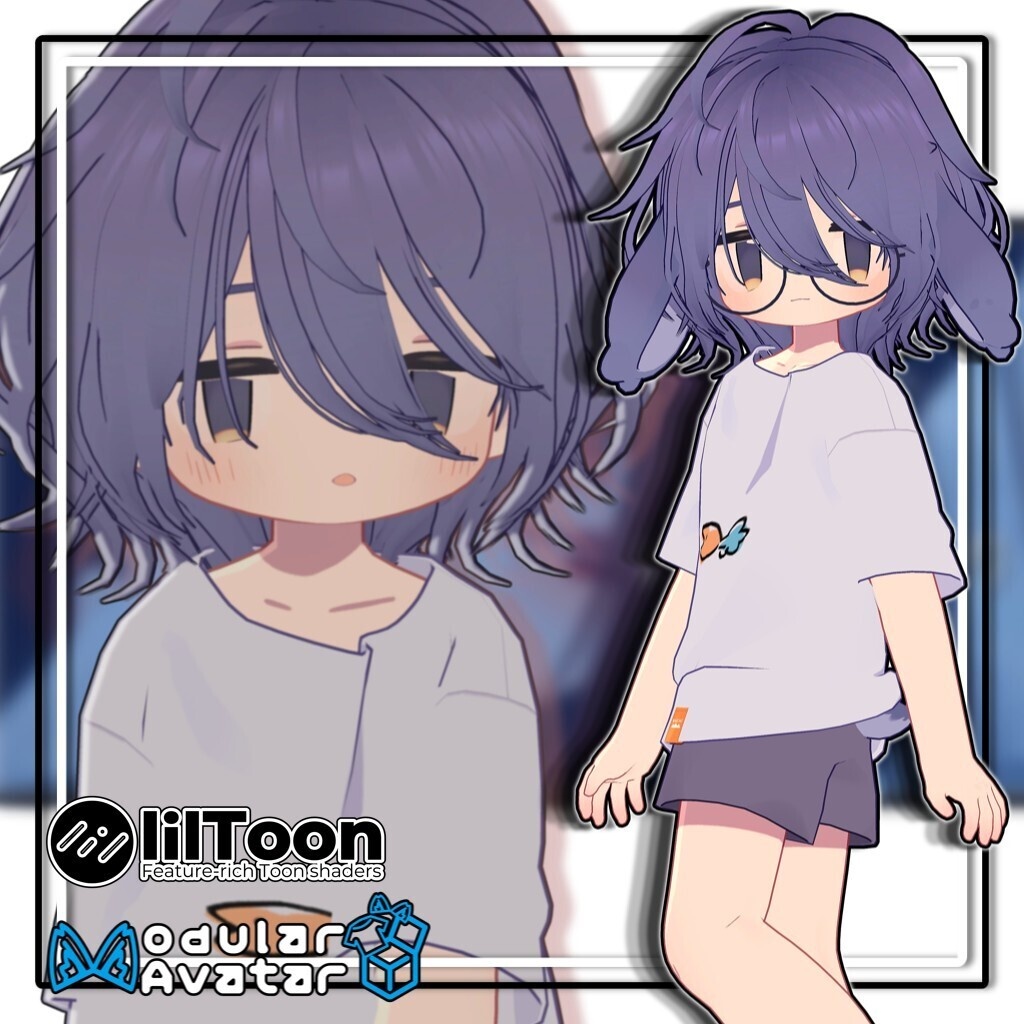 【23アバター対応】天然パーマ2/naturally curly Hair【MA対応】
