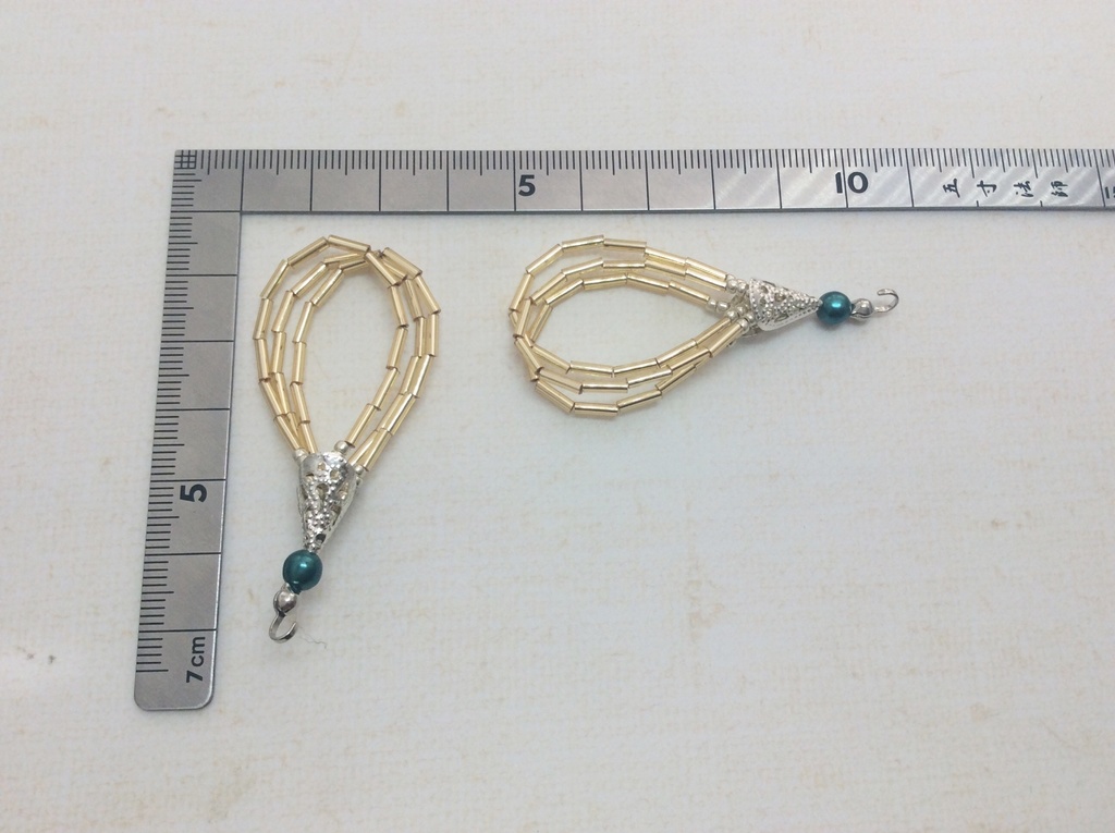 【ゴールド】3連フープのピアス*イヤリング