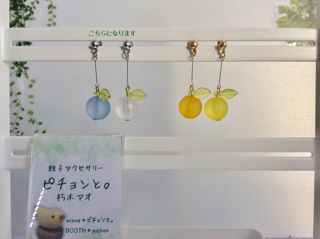 【残り３点】氷の実のイヤリング