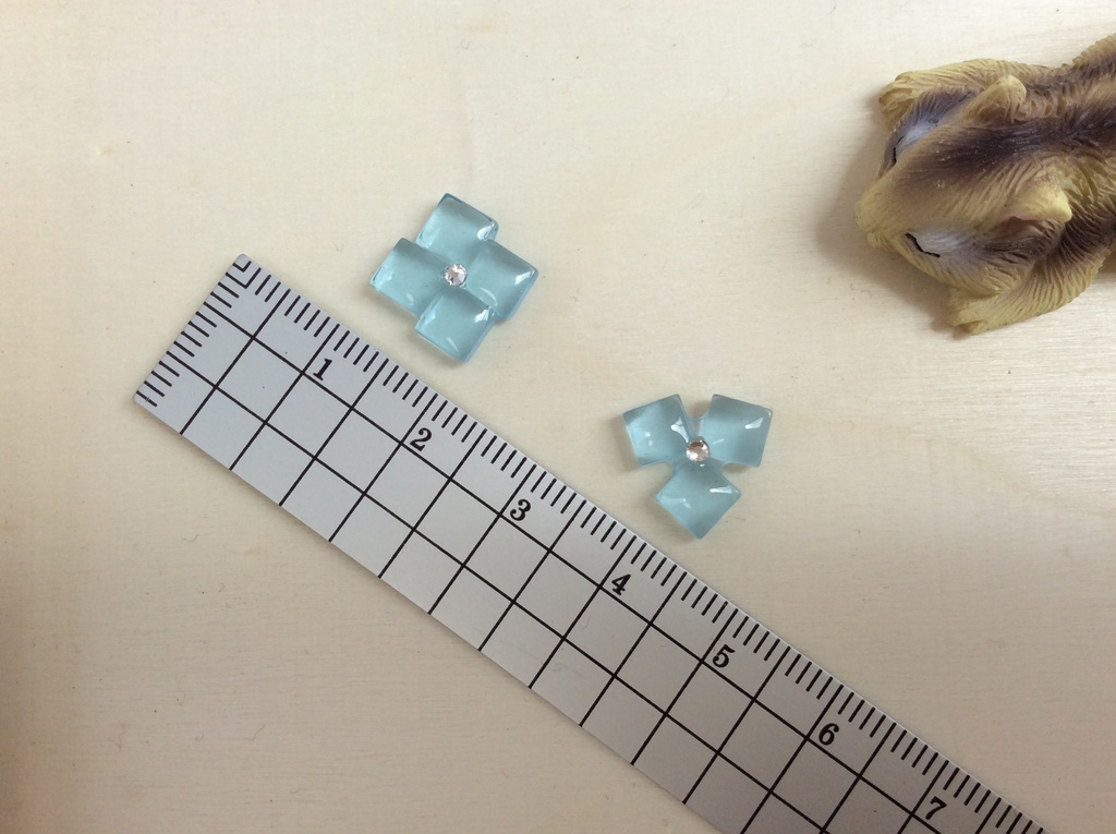 キラキラあじさいのノンホールピアス