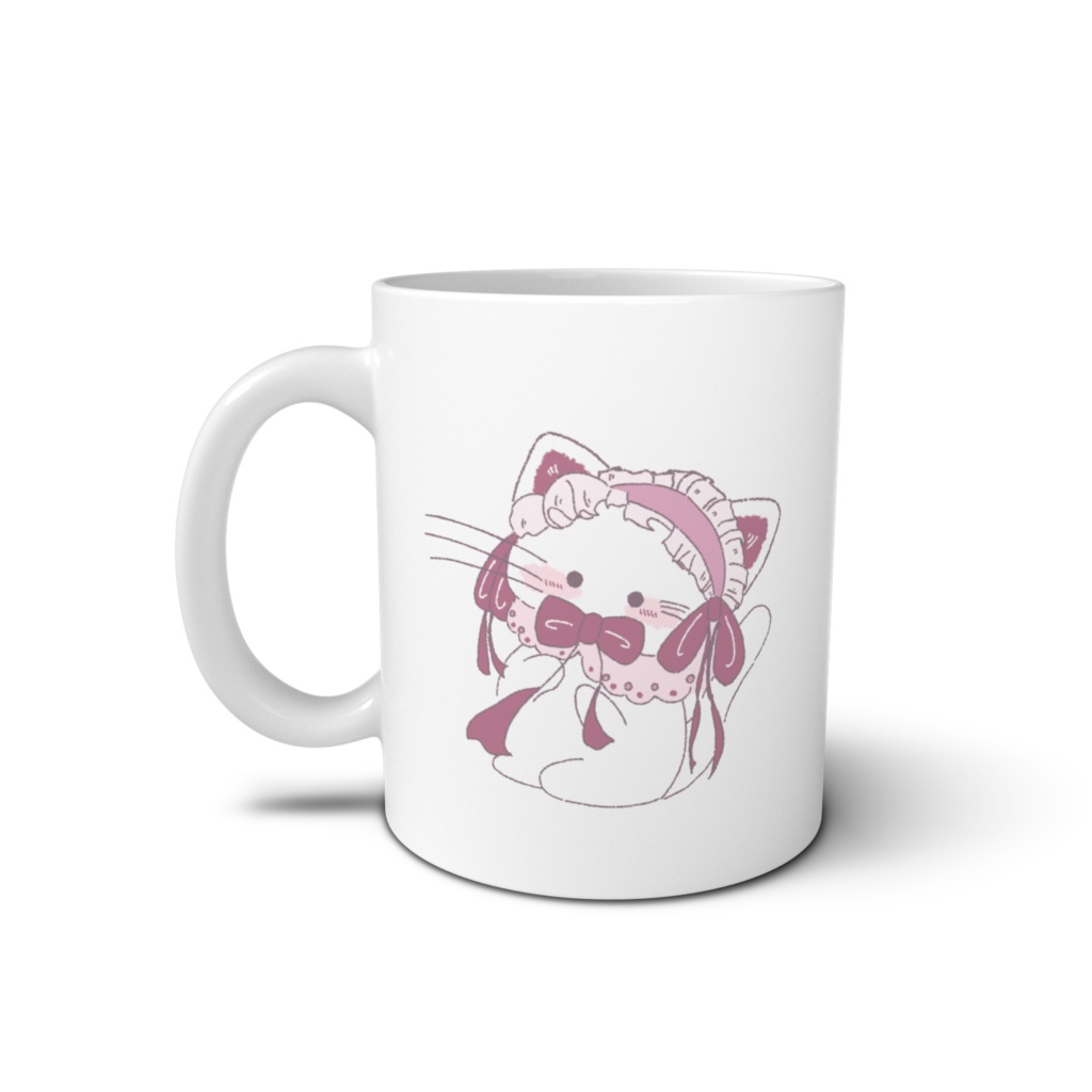 おめかしにゃんこのマグカップ