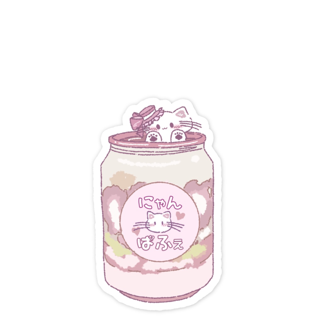 缶パフェ スマホステッカー