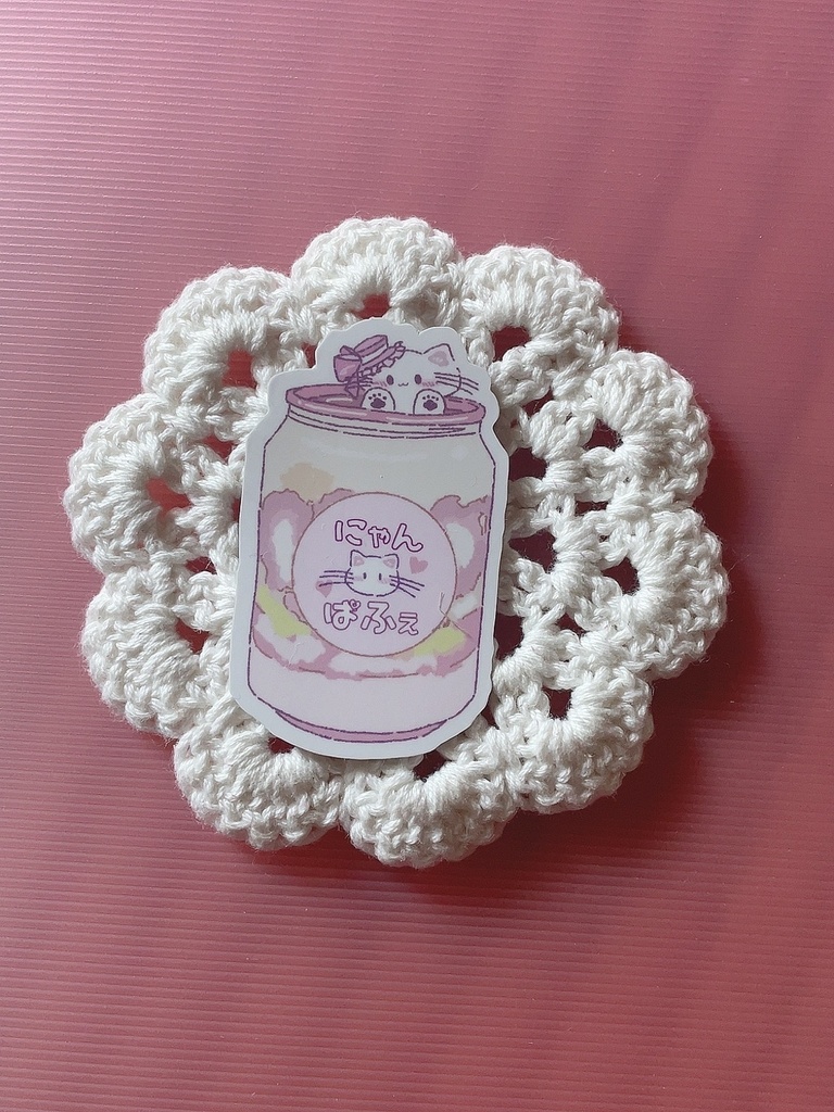 缶パフェ スマホステッカー