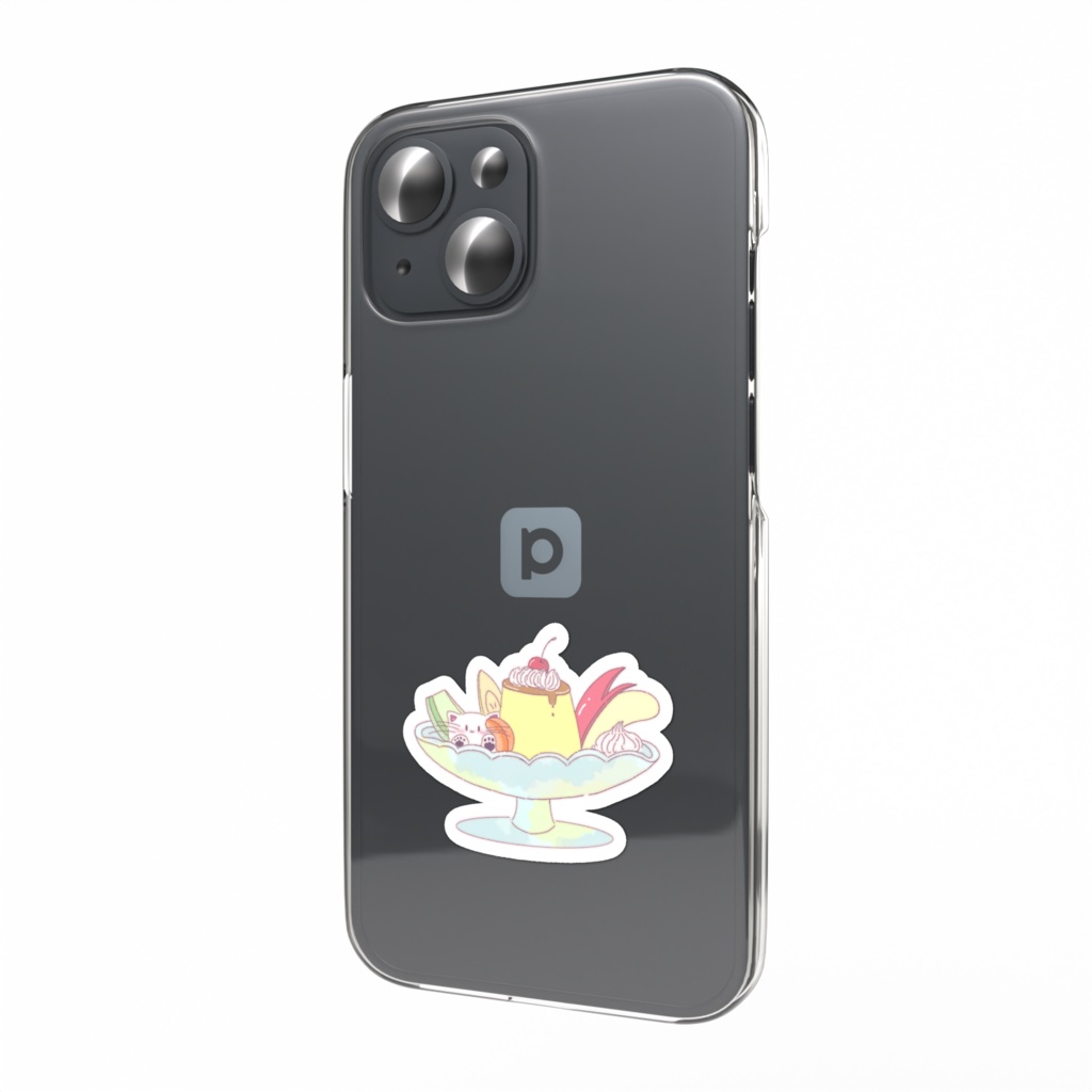 プリン・ア・ニャ・モード スマホステッカー