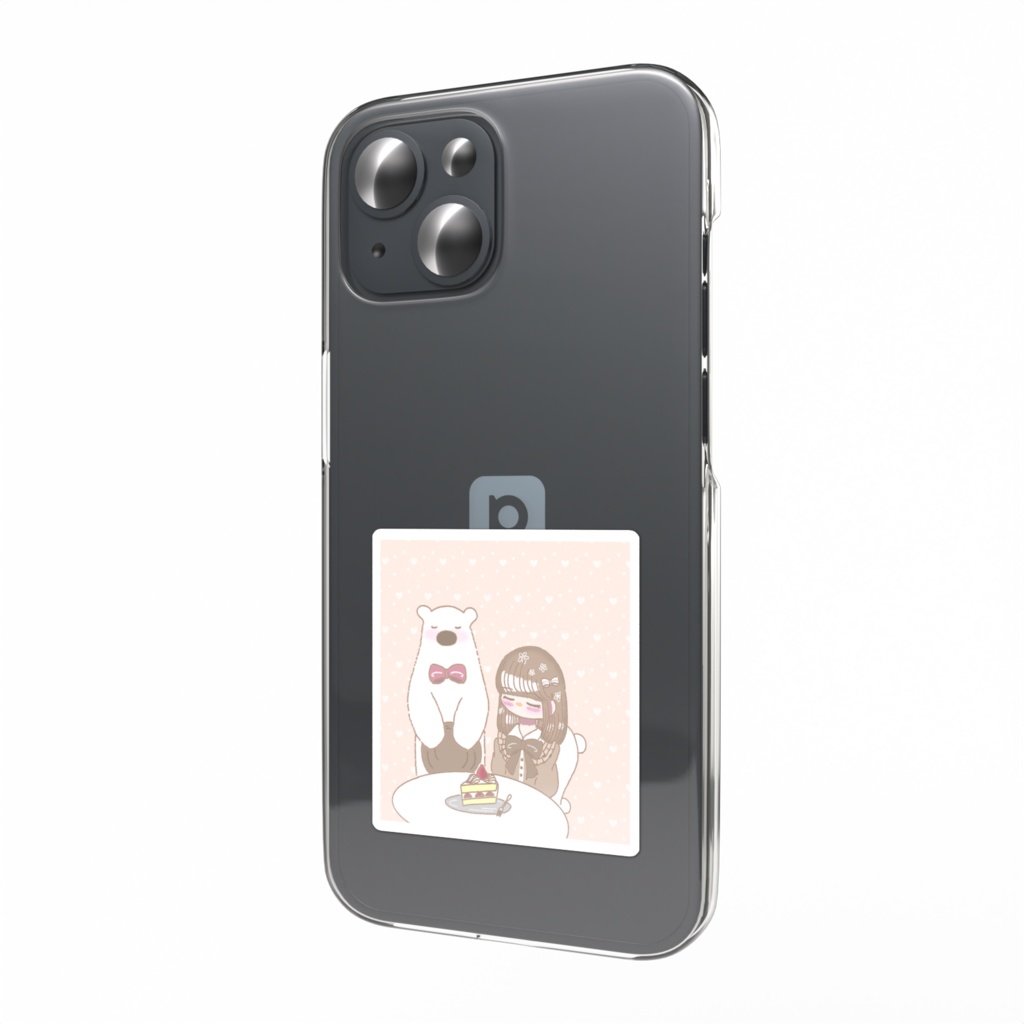 しろくまさんカフェ スマホステッカー