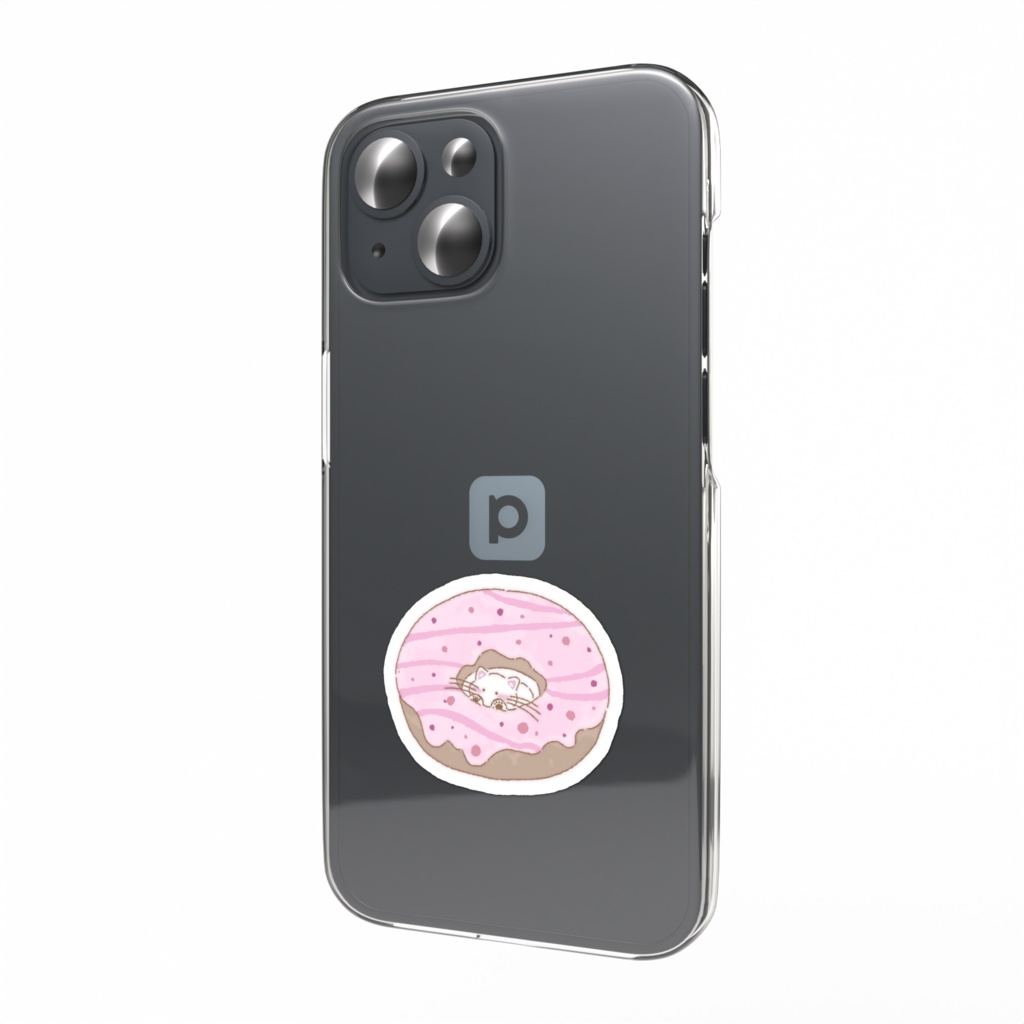 にゃんこドーナツ スマホステッカー