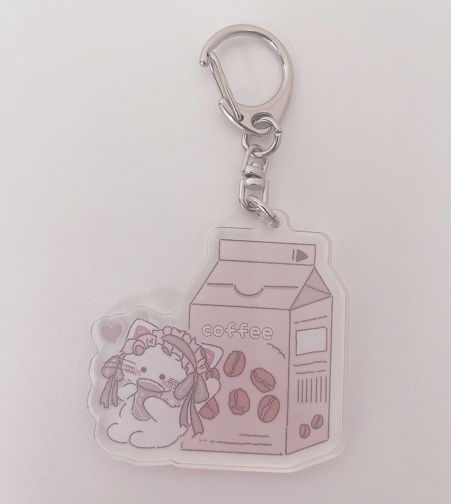 おめかしにゃんことコーヒー アクキー