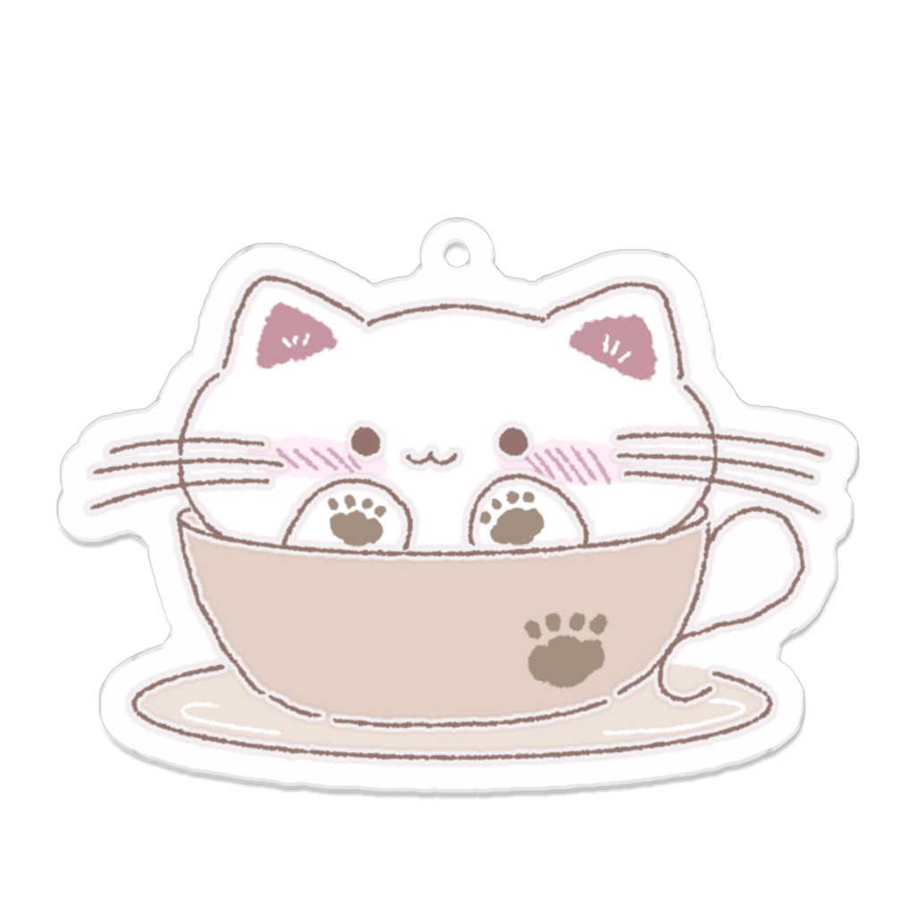 もちもちにゃんこラテ アクキー