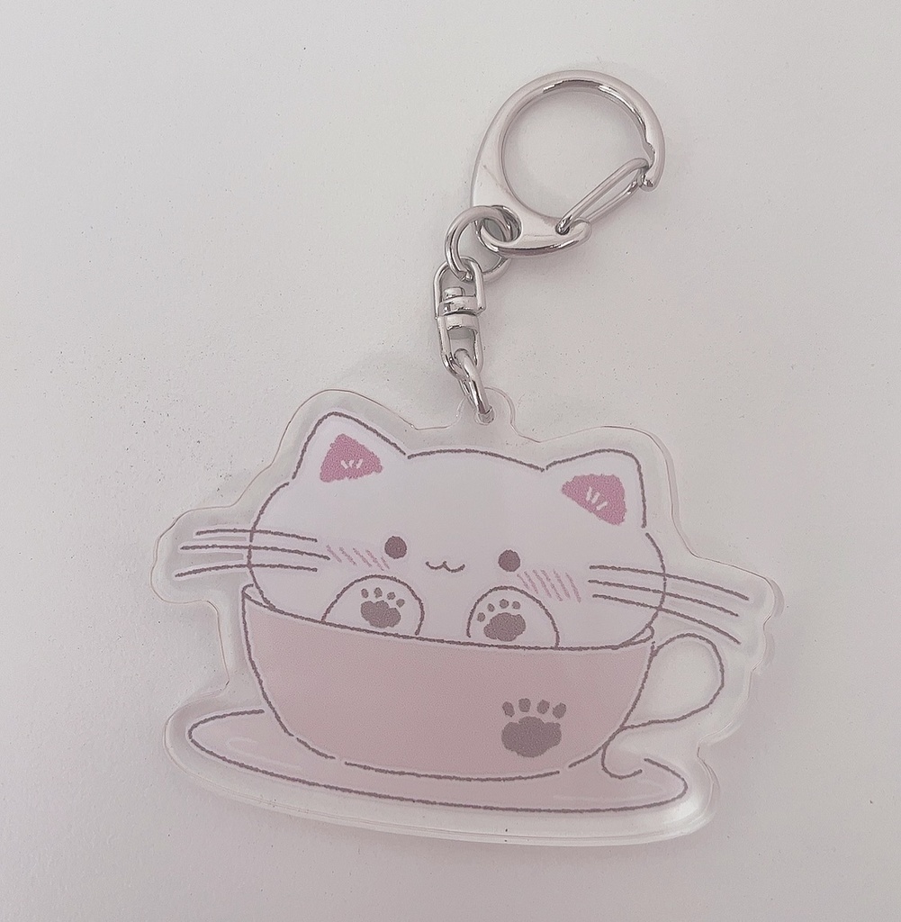 もちもちにゃんこラテ アクキー