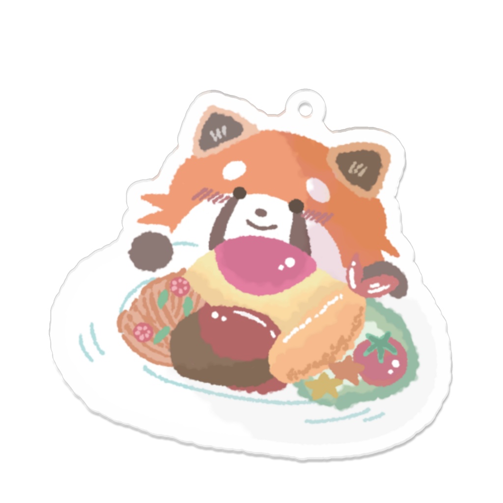 大人様ランチとレッサーちゃんのアクキー