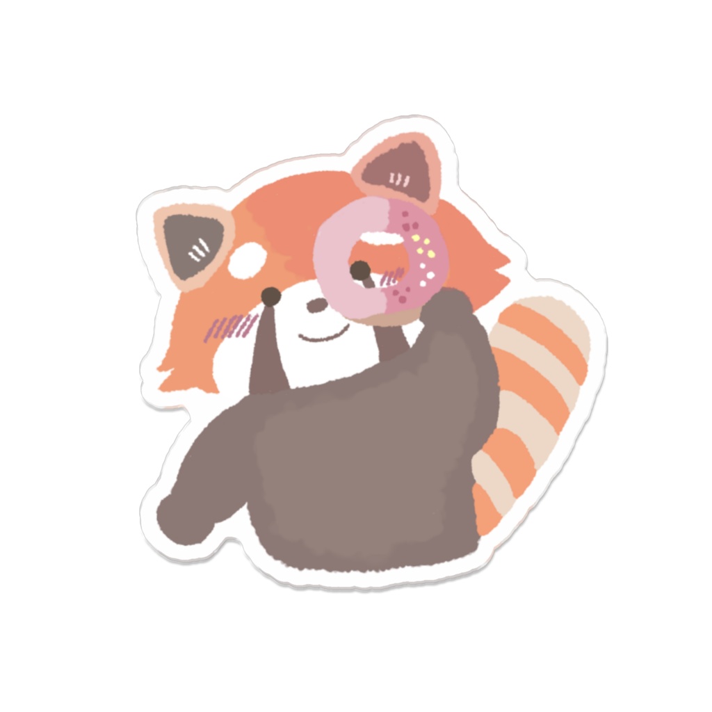 レッサーちゃんといちごドーナツ アクリルバッジ