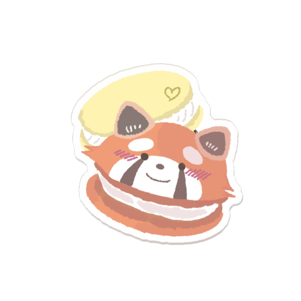 レッサーちゃんのマカロン アクリルバッジ