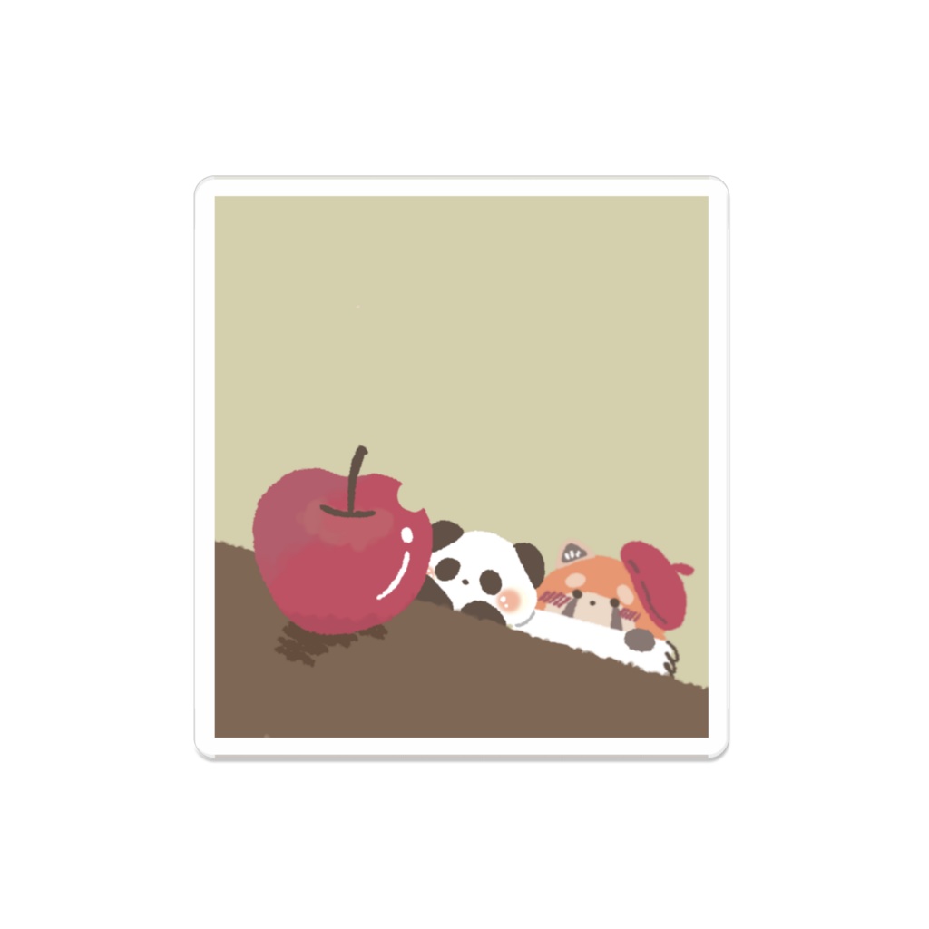 食欲の。芸術の。秋 アクリルバッジ