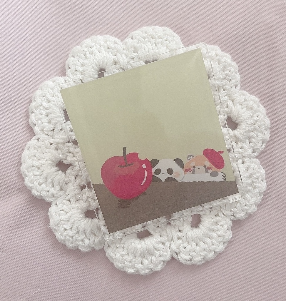 食欲の。芸術の。秋 アクリルバッジ