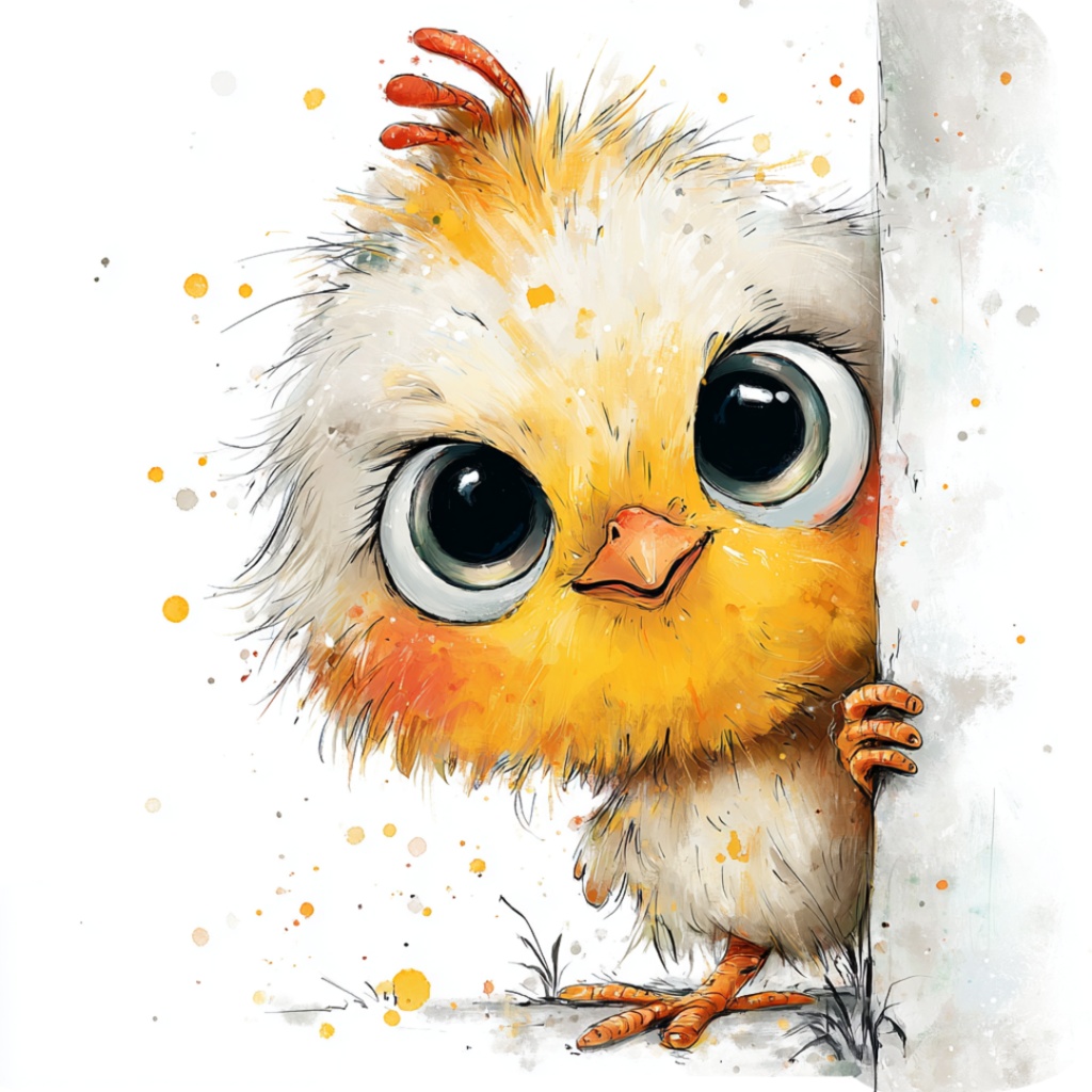 50枚のかわいい動物の覗き見クリップアート バンドル|チビ動物 イラスト セット|PNG透過