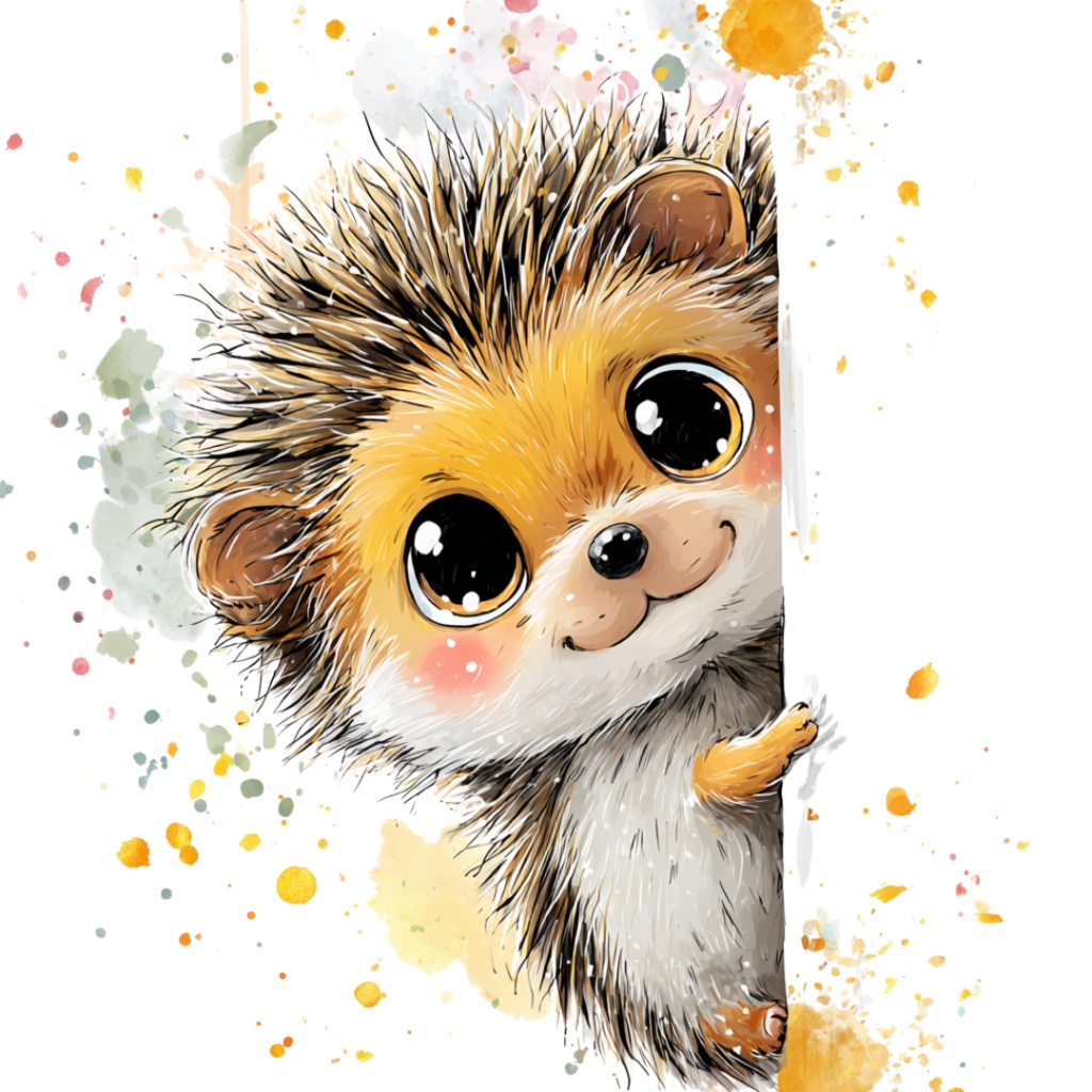 50枚のかわいい動物の覗き見クリップアート バンドル|チビ動物 イラスト セット|PNG透過