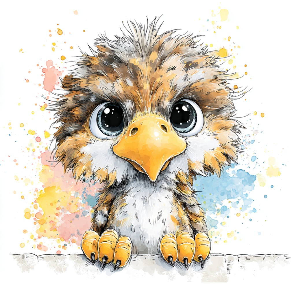 50枚のかわいい動物の覗き見クリップアート バンドル|チビ動物 イラスト セット|PNG透過