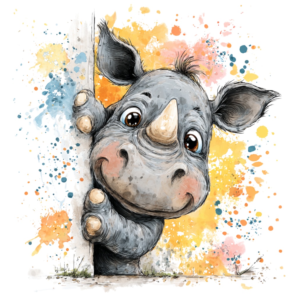 50枚のかわいい動物の覗き見クリップアート バンドル|チビ動物 イラスト セット|PNG透過