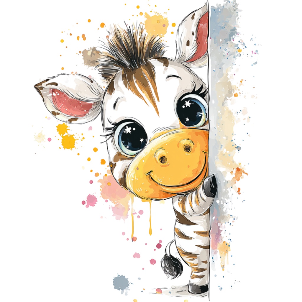 50枚のかわいい動物の覗き見クリップアート バンドル|チビ動物 イラスト セット|PNG透過