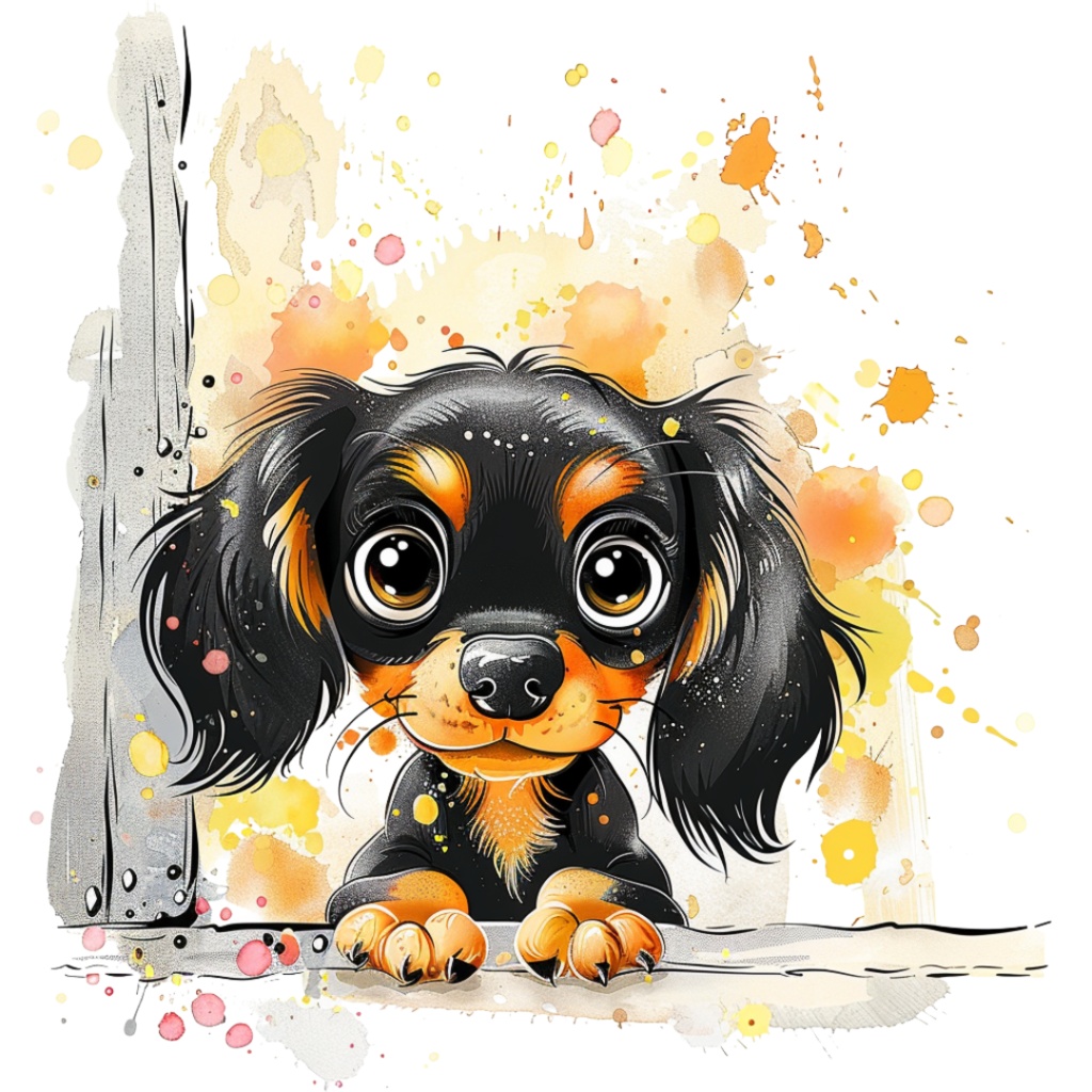 50枚のかわいい動物の覗き見クリップアート バンドル|チビ動物 イラスト セット|PNG透過