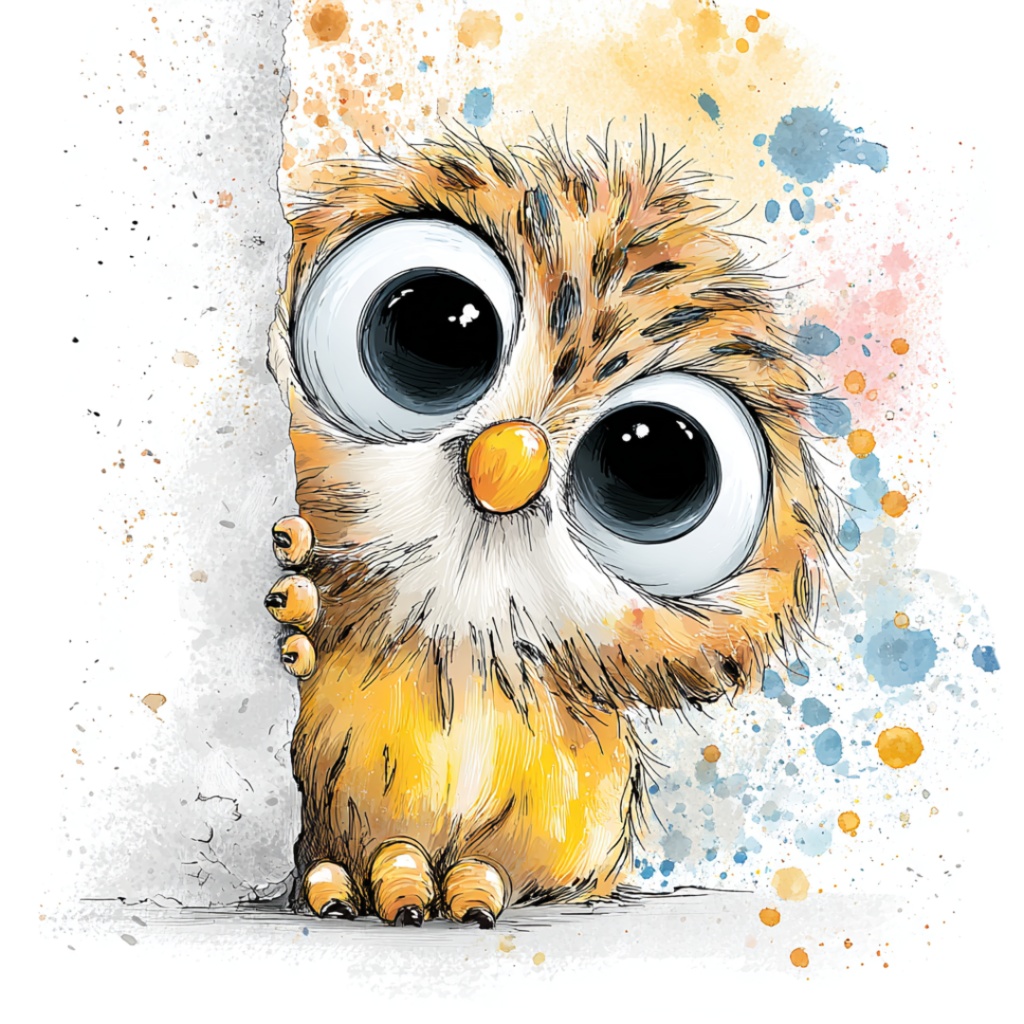 50枚のかわいい動物の覗き見クリップアート バンドル|チビ動物 イラスト セット|PNG透過