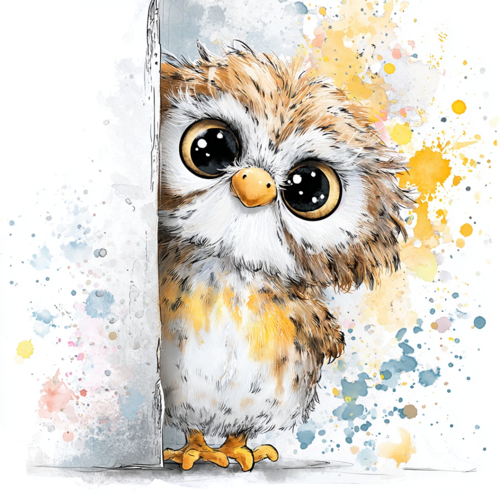 50枚のかわいい動物の覗き見クリップアート バンドル|チビ動物 イラスト セット|PNG透過