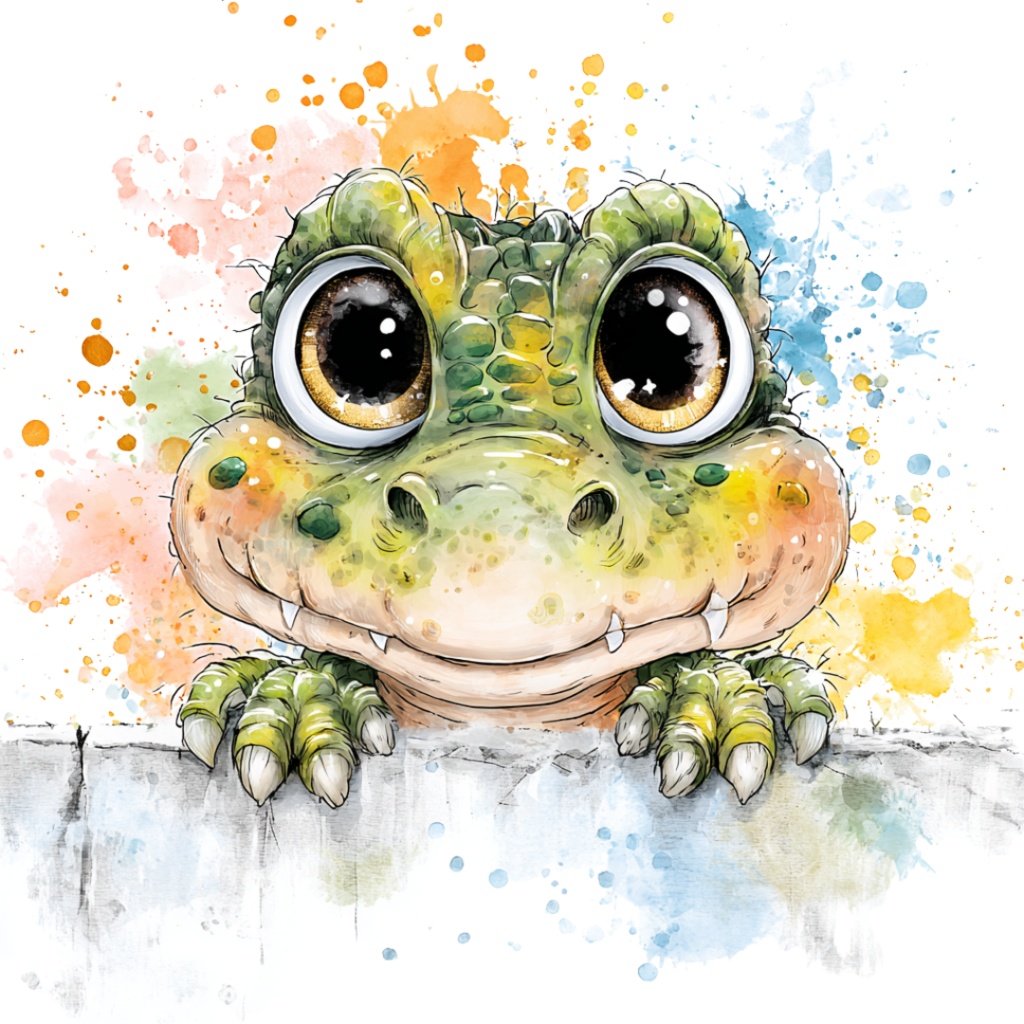 50枚のかわいい動物の覗き見クリップアート バンドル|チビ動物 イラスト セット|PNG透過