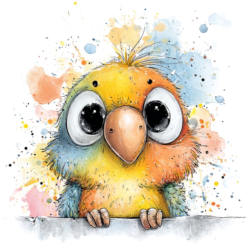 50枚のかわいい動物の覗き見クリップアート バンドル|チビ動物 イラスト セット|PNG透過