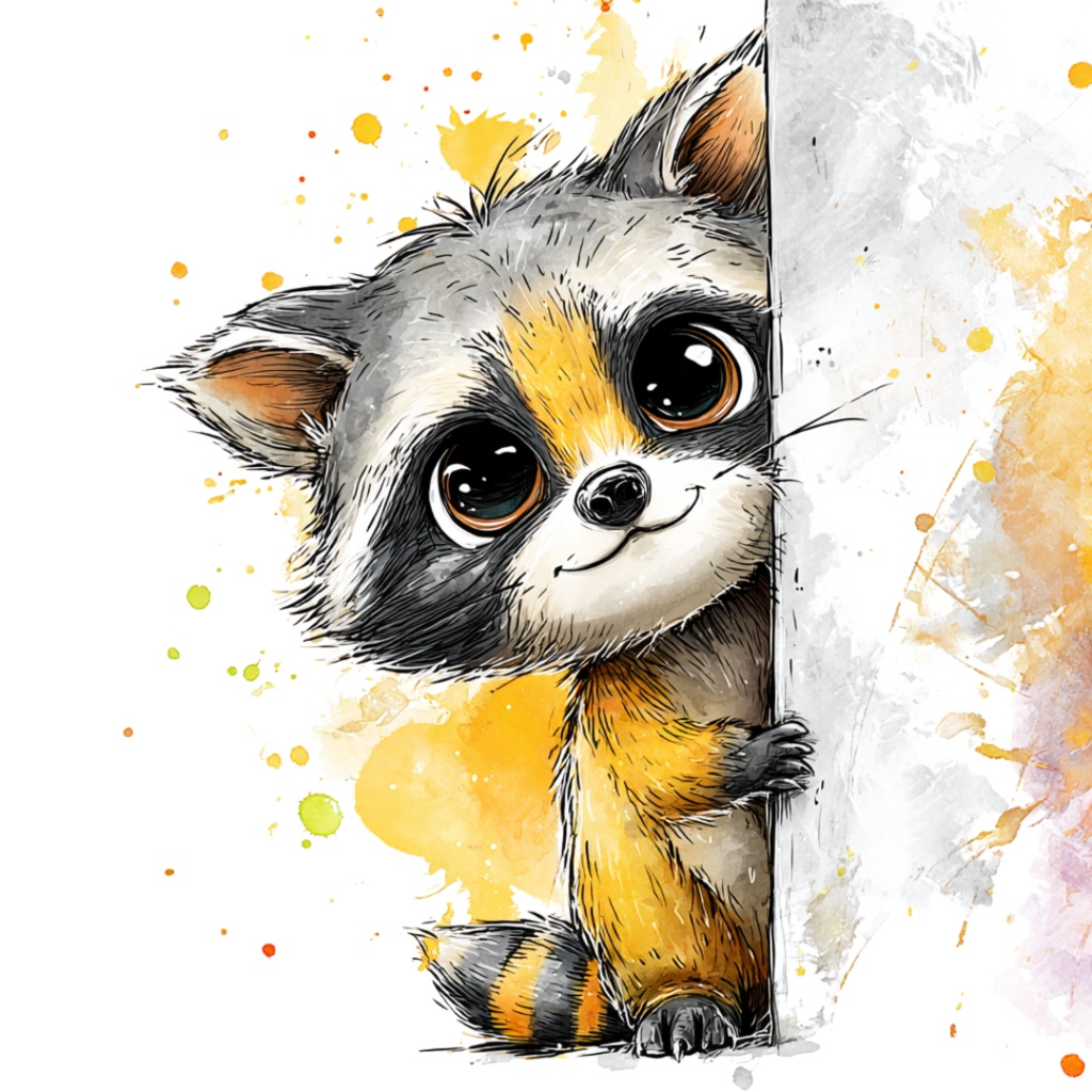 50枚のかわいい動物の覗き見クリップアート バンドル|チビ動物 イラスト セット|PNG透過