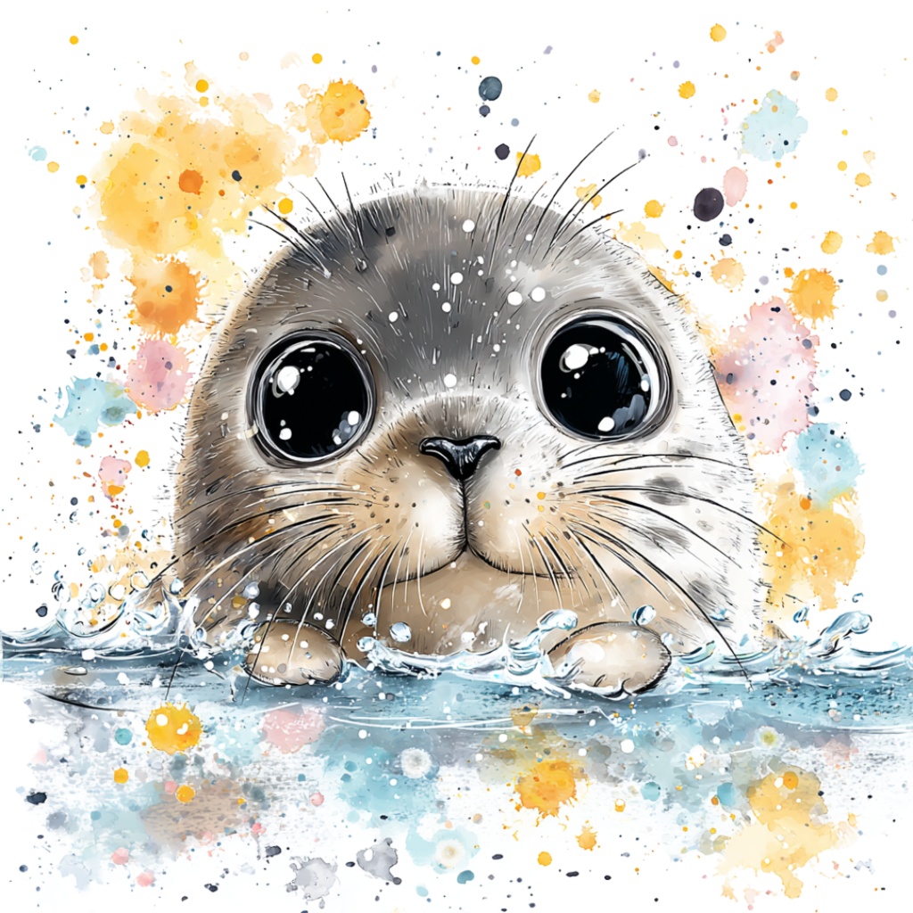 50枚のかわいい動物の覗き見クリップアート バンドル|チビ動物 イラスト セット|PNG透過