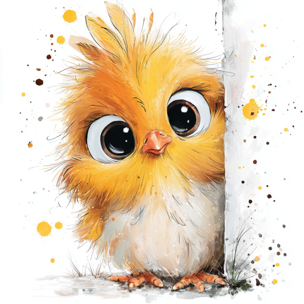 50枚のかわいい動物の覗き見クリップアート バンドル|チビ動物 イラスト セット|PNG透過