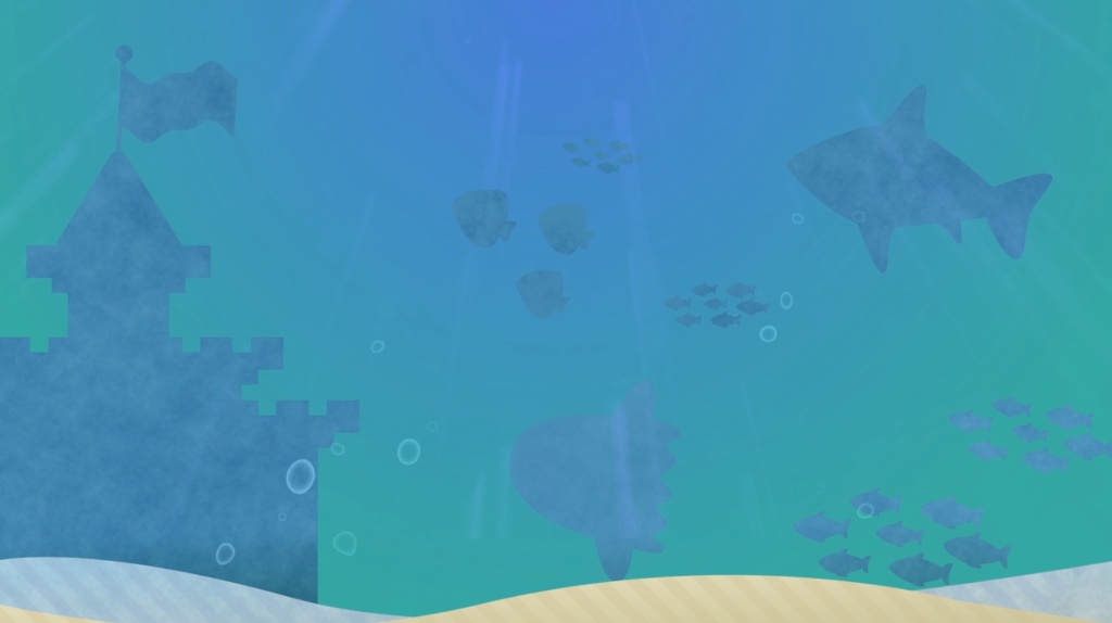 【動く配信背景】うみのなかな背景【Vtuber】