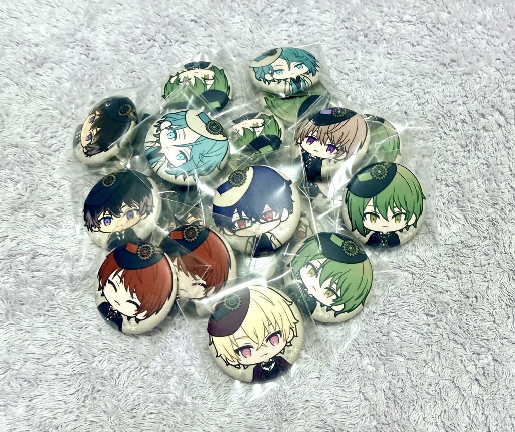 スチームパンク アクリルキーホルダーと缶バッジ