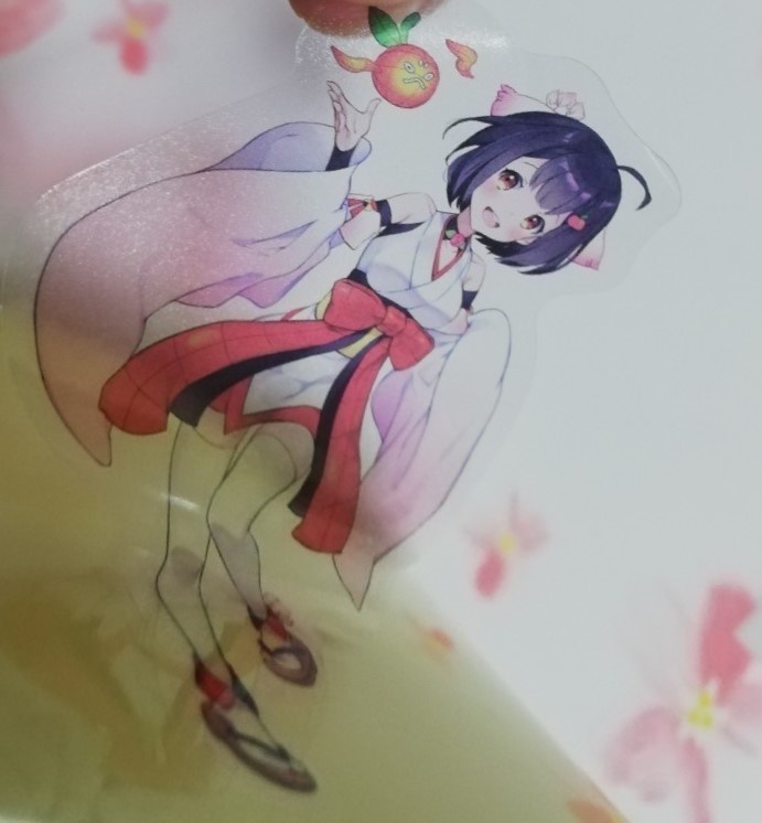 青森りんこ立ち絵クリアステッカー